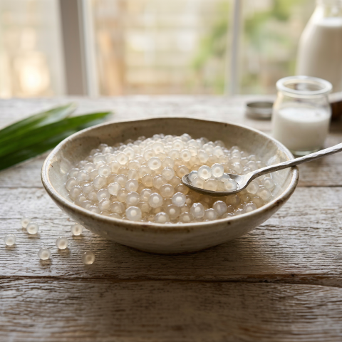 Boiled Sago Pearls